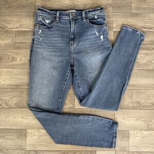 Abercrombie & Fitch High Rise Super Skinny Ankle Jeans Medium Wash sz 28/6 Long